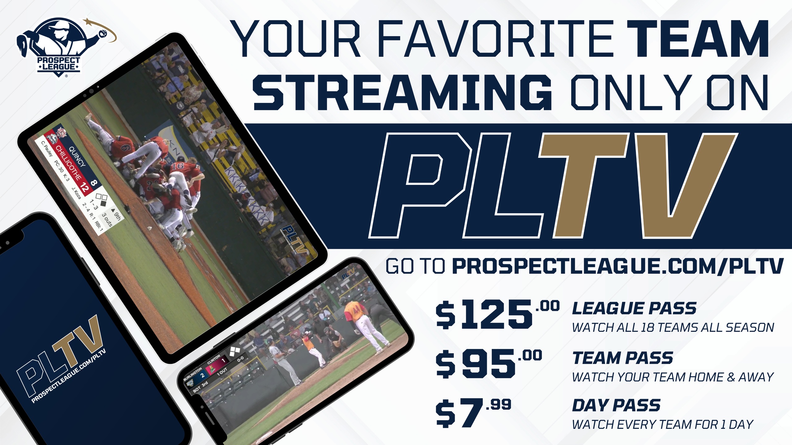Watch Your Favorite Prospect League Team Exclusively on PLTV