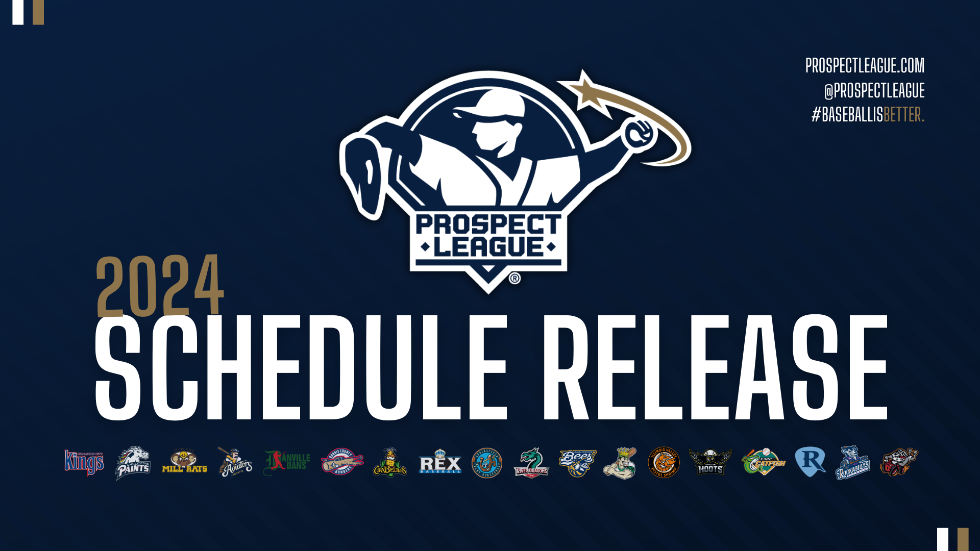Prospect League Announces 2024 Schedule