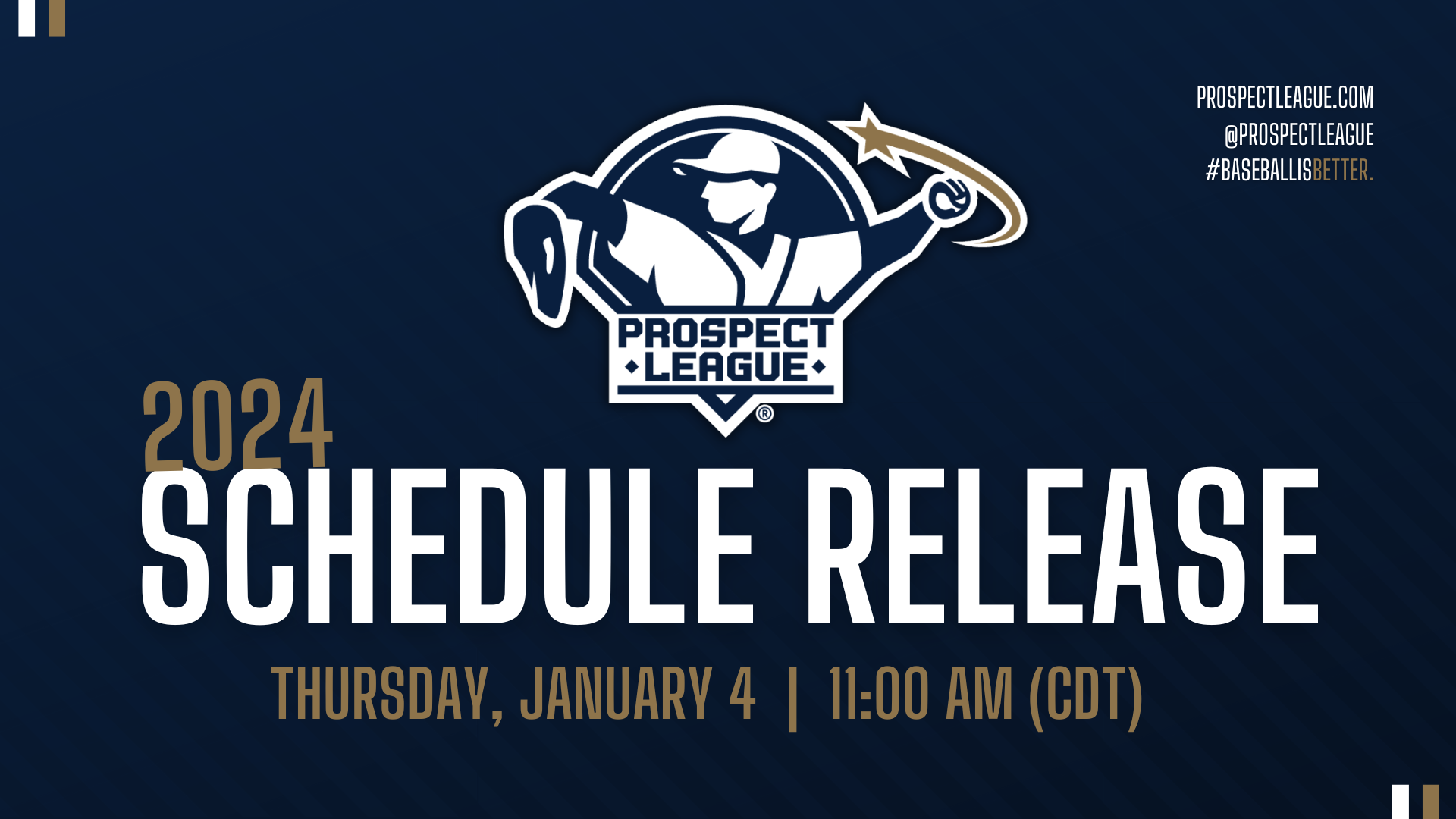 2024 Prospect League Schedule to be Released January 4th